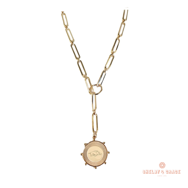Arkansas Razorbacks Gouda Necklace