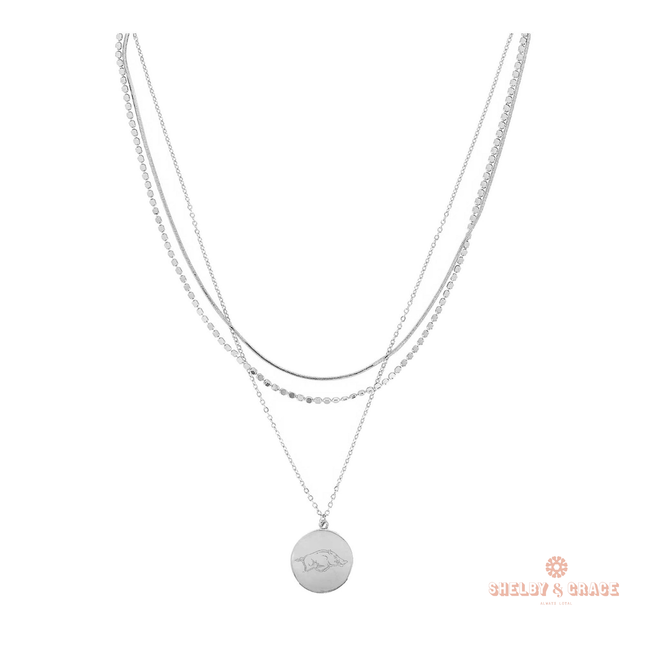 Arkansas Razorbacks Grizzy Necklace