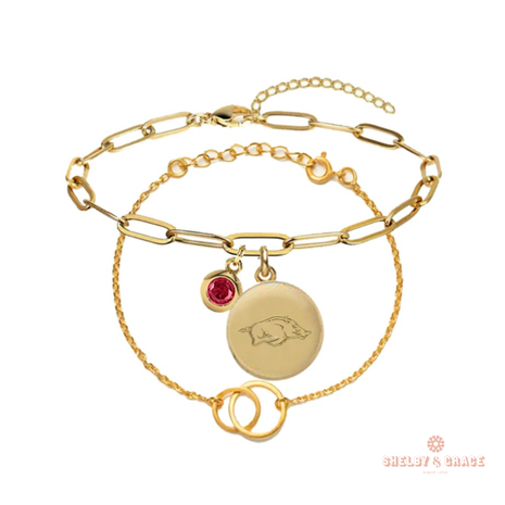 Arkansas Razorbacks Jacaranda Bracelet