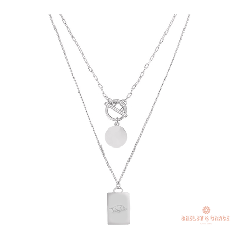 Arkansas Razorbacks Jillybean Necklace