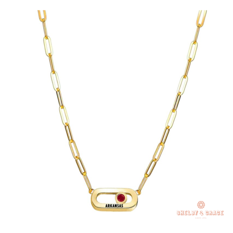 Arkansas Razorbacks Winterberry Necklace