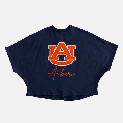 Auburn Tigers Ash Lightweight Fleece Top