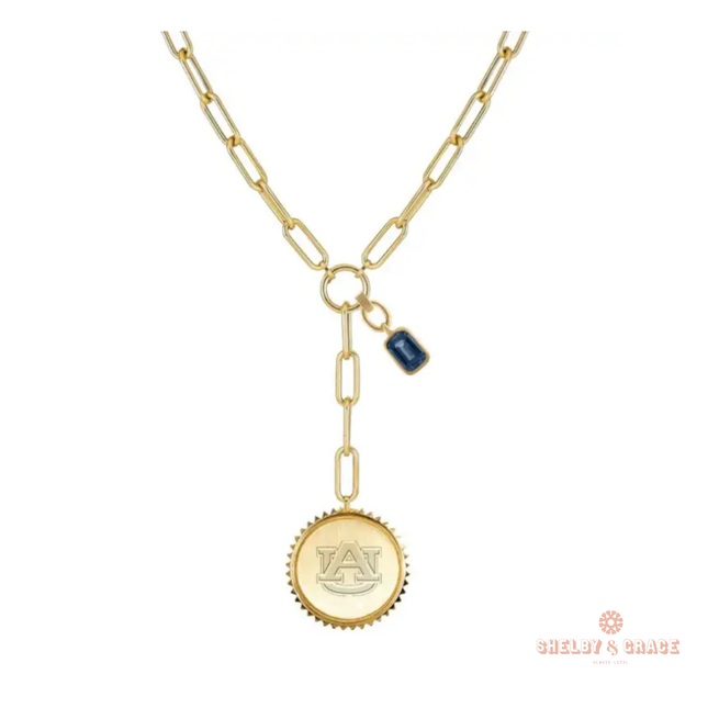 Auburn Tigers Sedum Necklace