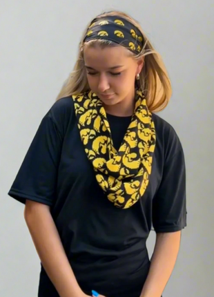 Iowa Hawkeyes Logo Infinity Scarf