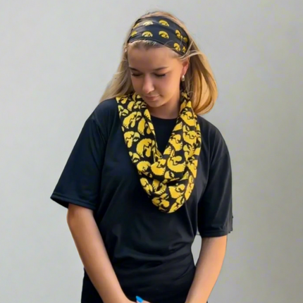 Iowa Hawkeyes Logo Infinity Scarf