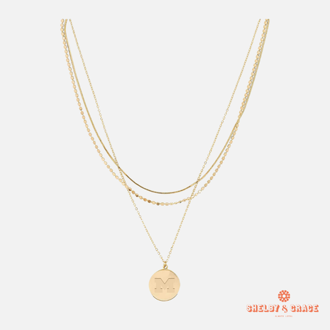 Michigan Wolverines Grizzy Necklace