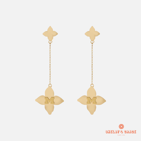 Michigan Wolverines Sunny Earrings