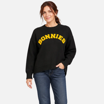 St. Bonaventure Bonnies "BONNIES" Black Darby Sweater - Only 1 Left!