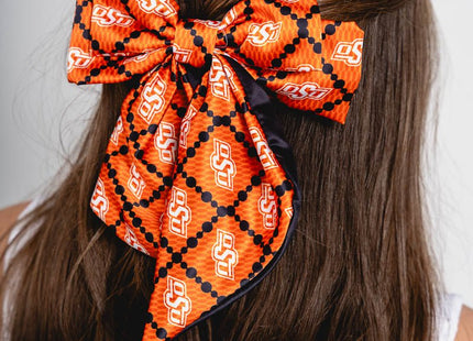 Oklahoma State Cowboys Fields Cape Cod Hair Bow
