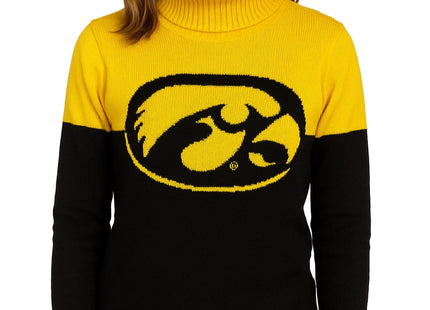 Iowa Hawkeyes Cowl Neck Logo Sweater