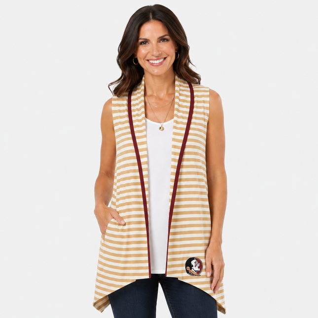 Florida State Seminoles Striped Cotton Vest