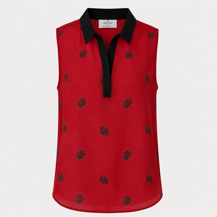 South Carolina Gamecocks Sleeveless Sheer Polo