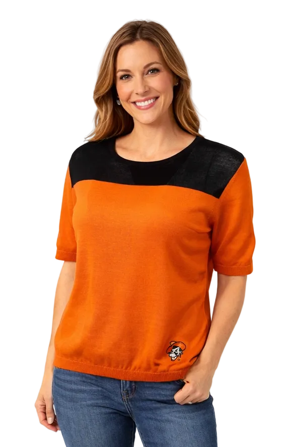 Oklahoma State Cowboys Short Sleeve Sweater