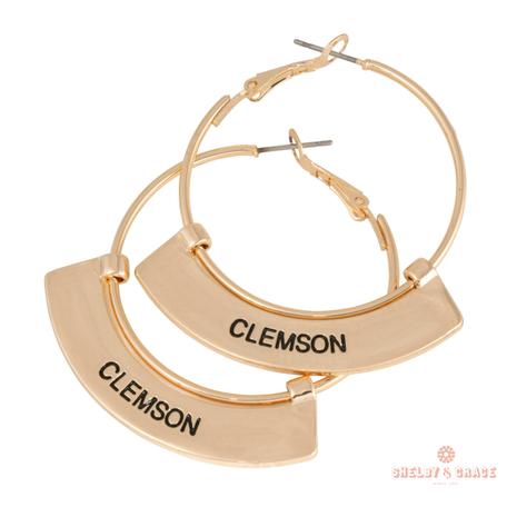 Clemson Tigers Weller Earrings