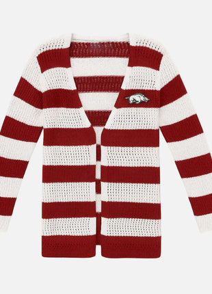 Arkansas Razorbacks Open Knit Cardigan