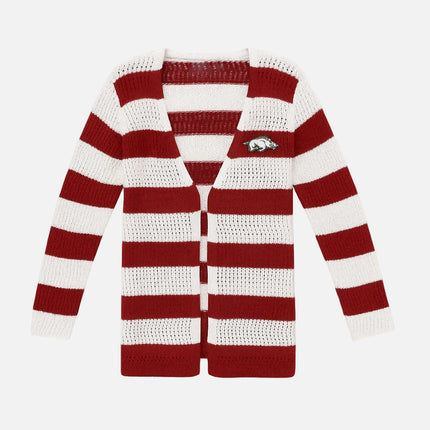 Arkansas Razorbacks Open Knit Cardigan