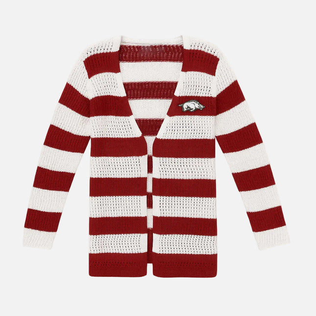 Arkansas Razorbacks Open Knit Cardigan