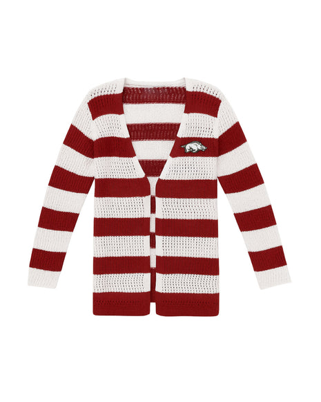 Arkansas Razorbacks Open Knit Cardigan
