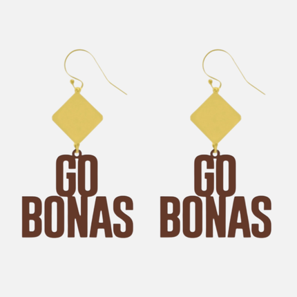 St. Bonaventure Bonnies Betsy Laser Cut Earrings