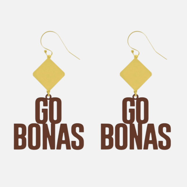 St. Bonaventure Bonnies Betsy Laser Cut Earrings