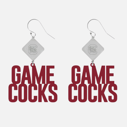 South Carolina Gamecocks Betsy Laser Cut Earrings