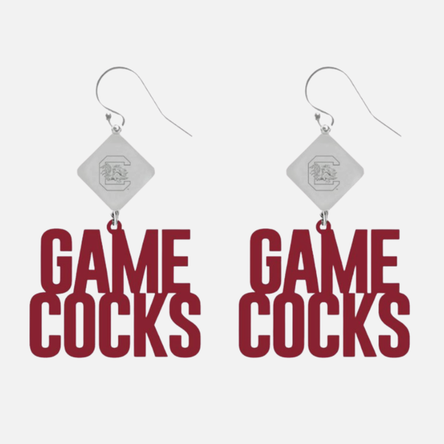 South Carolina Gamecocks Betsy Laser Cut Earrings