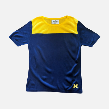 Michigan Wolverines Short Sleeve Sweater