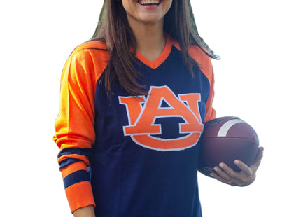 Auburn Tigers V Neck Logo Sweater