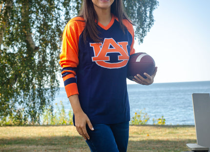 Auburn Tigers V Neck Logo Sweater