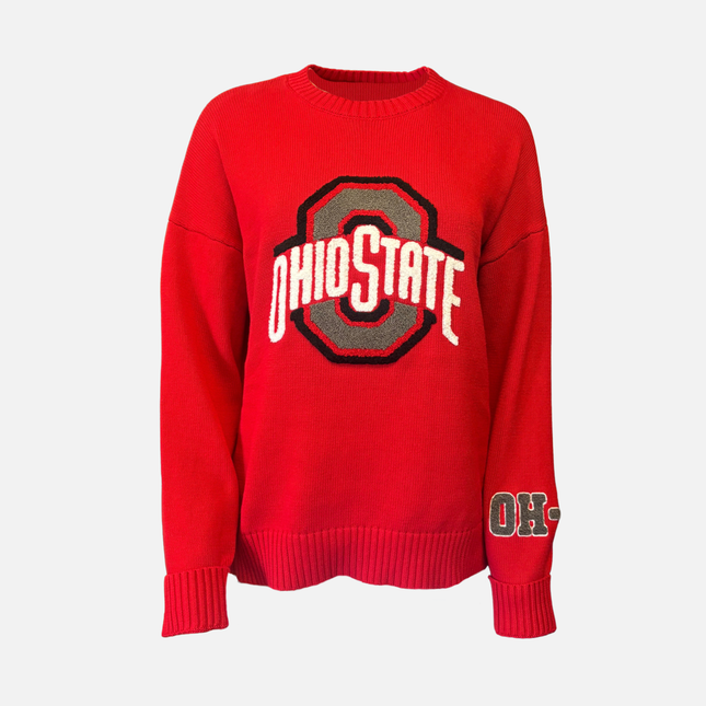 Ohio State Buckeyes Darby Sweater, Oversized Cotton - Selling Fast!