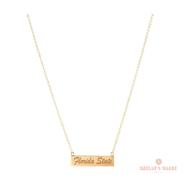 Florida State Seminoles Valentina Necklace
