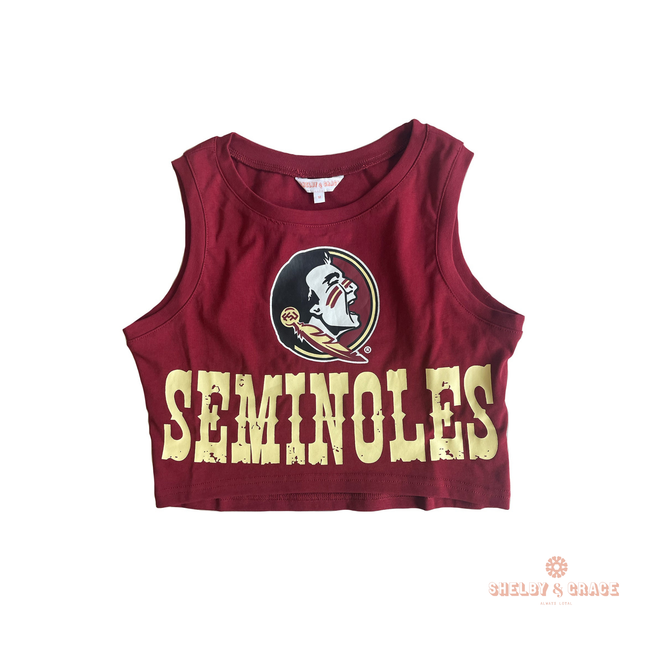 Florida State Seminoles Zora Cropped Tank