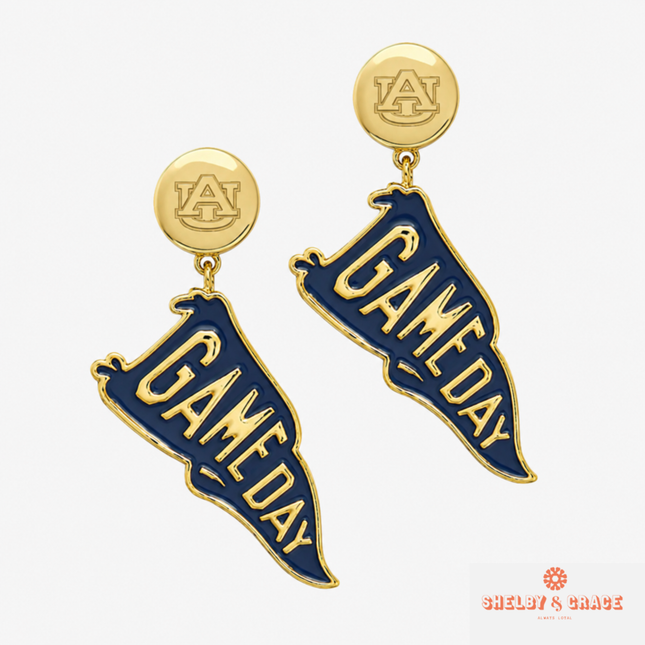 Auburn Tigers Flags Earrings