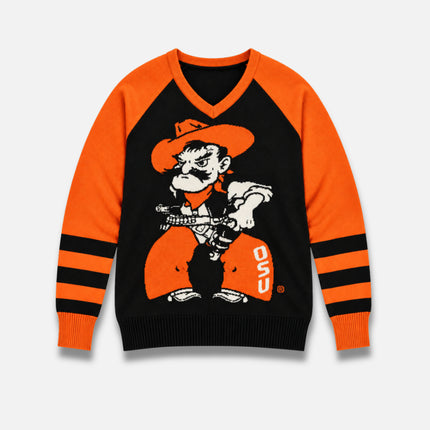 Oklahoma State Cowboys  V-Neck Logo Sweater