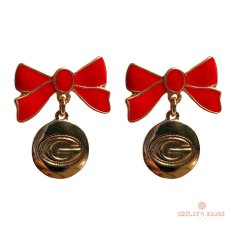 Georgia Bulldogs Impatiens Earrings