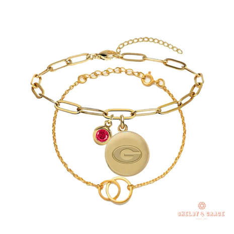 Georgia Bulldogs Jacaranda Bracelet