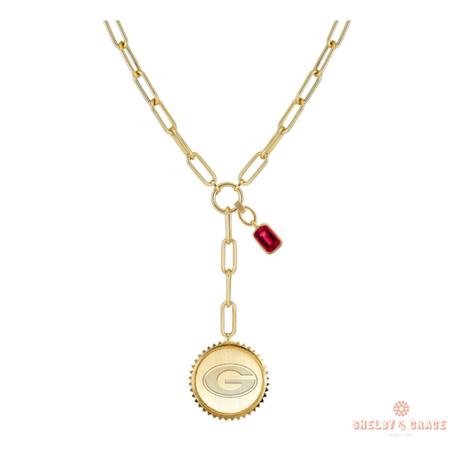 Georgia Bulldogs Sedum Necklace