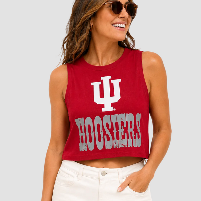 Indiana Hoosiers Zora Cropped Tank