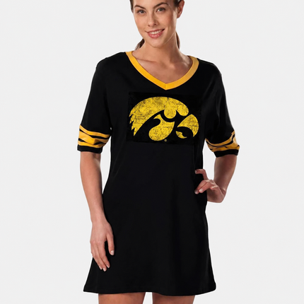 Iowa Hawkeyes Football Jersey Style Nightshirt