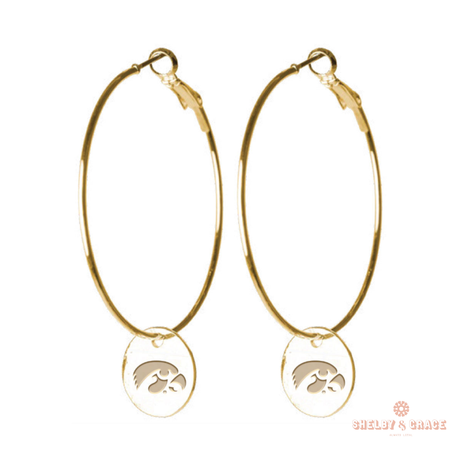 Iowa Hawkeyes Quinn Earrings