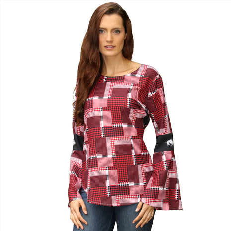 Arkansas Razorbacks Erin Bell Sleeve Top