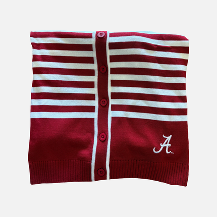 Alabama Crimson Tide Stripe Cardigan Sweater