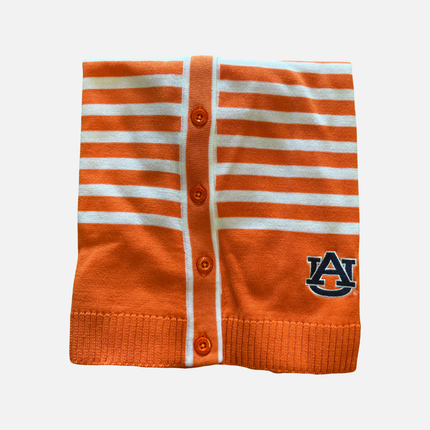 Auburn Tigers Stripe Cardigan Sweater