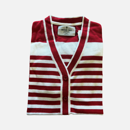Washington State Cougars Stripe Cardigan Sweater