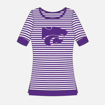 Kansas State Wildcats Striped Tee