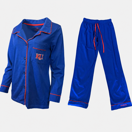 Kansas Jayhawks Pima Cotton Pajama Set