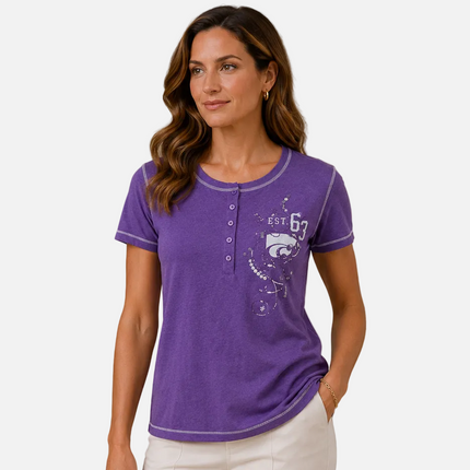 Kansas State Wildcats Henley Tee