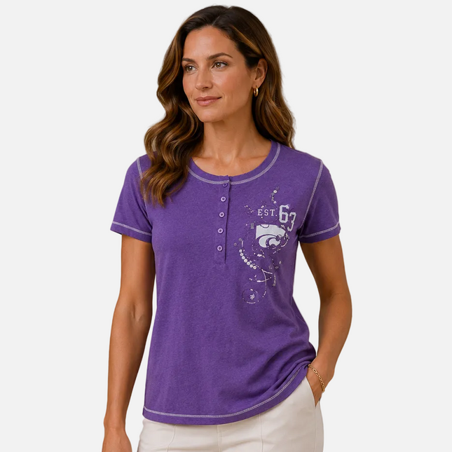 Kansas State Wildcats Henley Tee