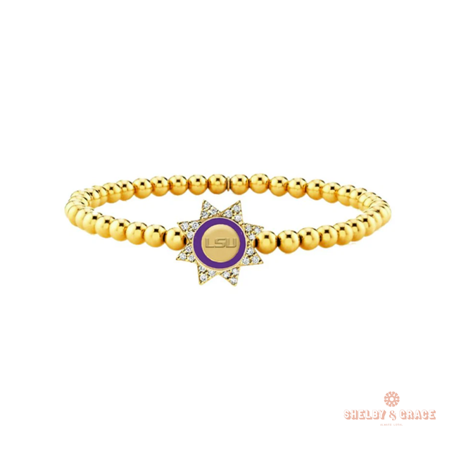 LSU Tigers Begonia Bracelet