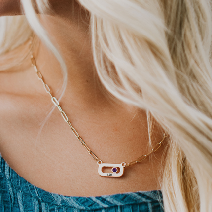 LSU Tigers Winterberry Necklace
